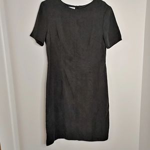 Mondial Atelier vintage 80s faded black midi dress. Size 14